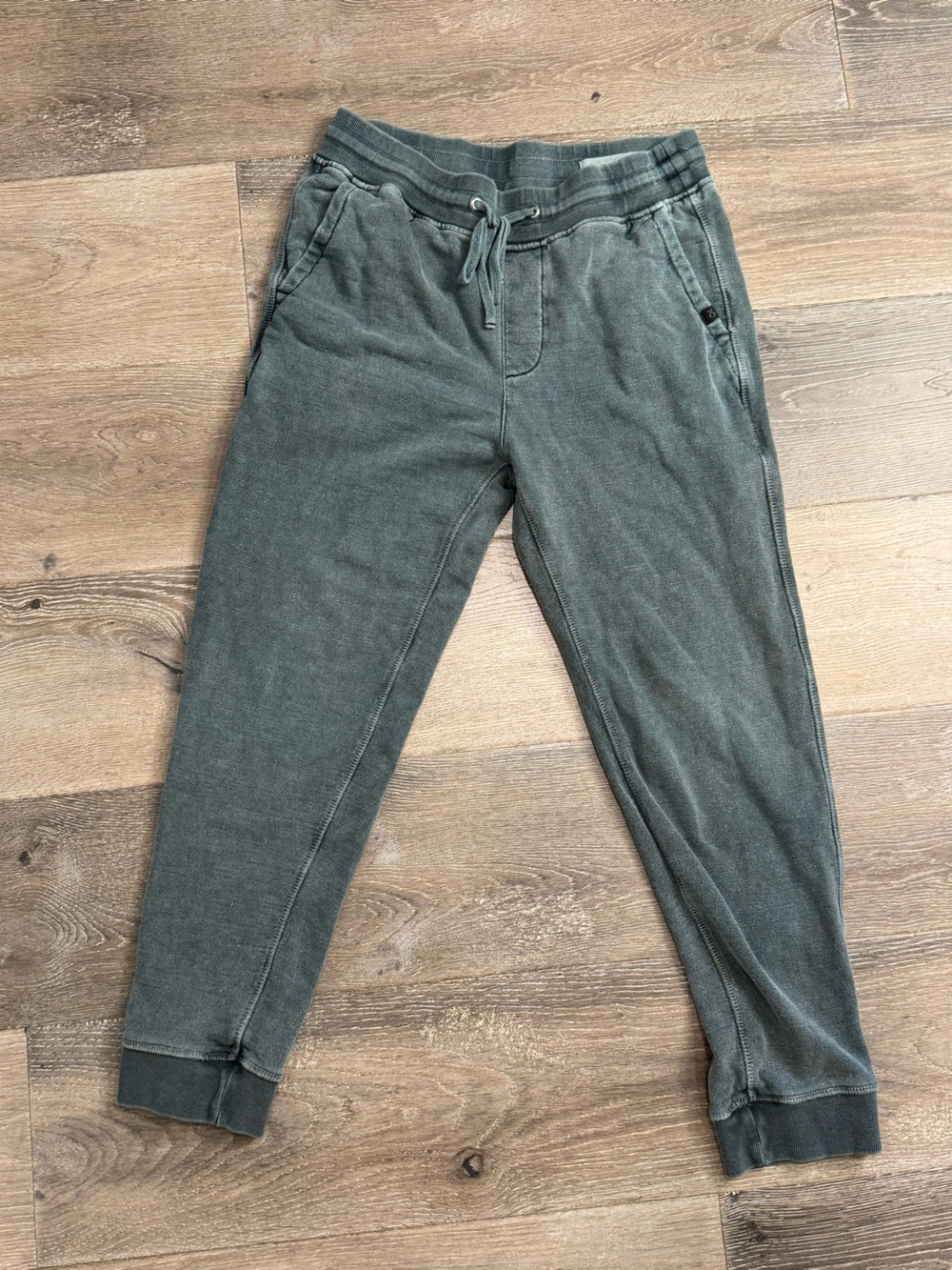 Outerknown Sur Sweatpants Men's Washed Olive Drawstring Joggers 0920